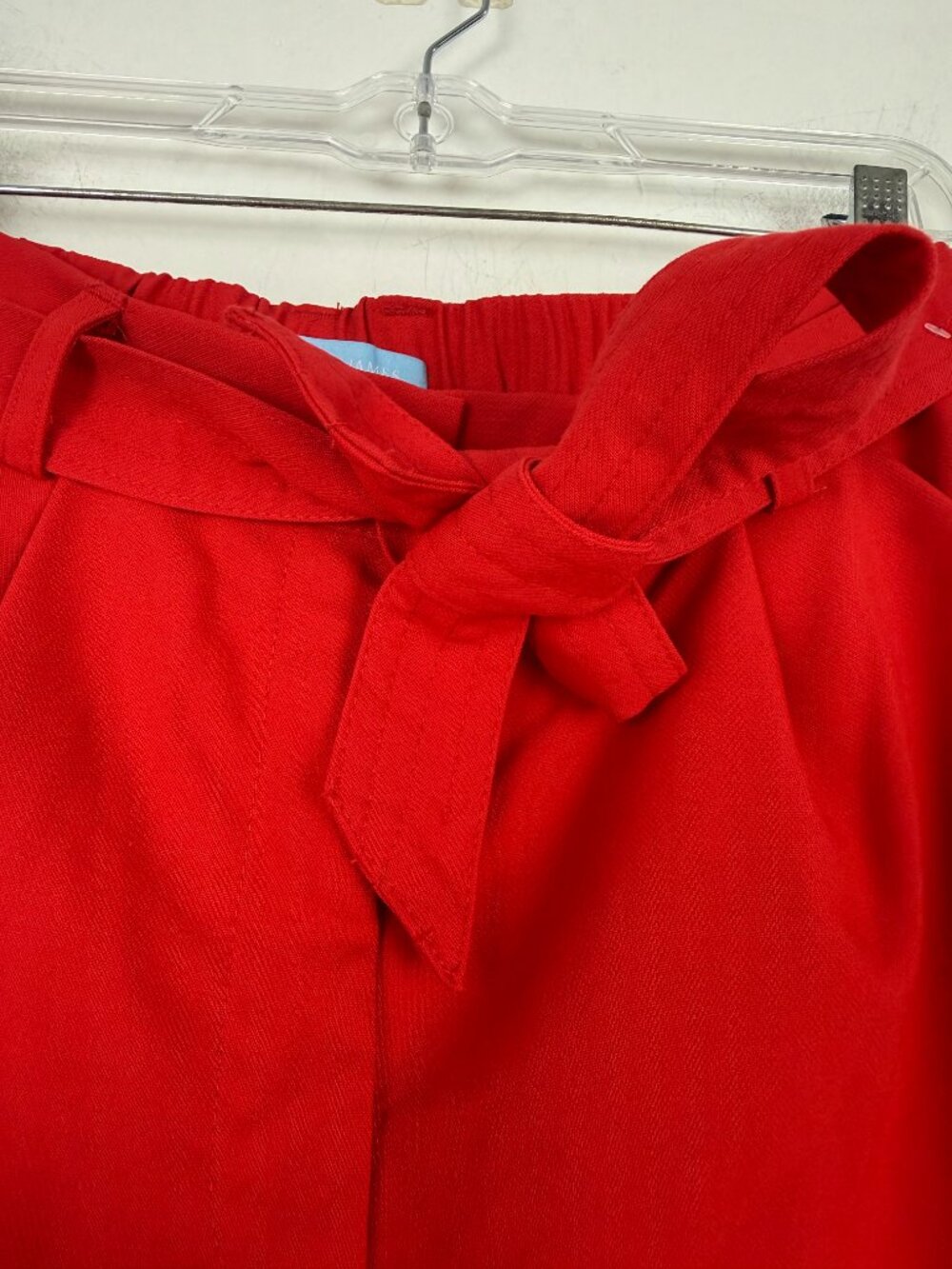 NWT Draper James Twill Belted Shorts 4" Dressy High Waist Red Size Medium M NEW - Picture 7 of 11